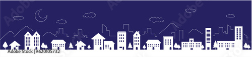 cityscape Landscape vector line illustration