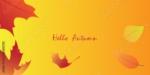 Background design with autumn theme.
