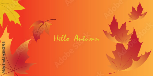 Background design with autumn theme.