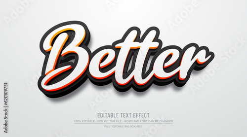 Editable text effect better style