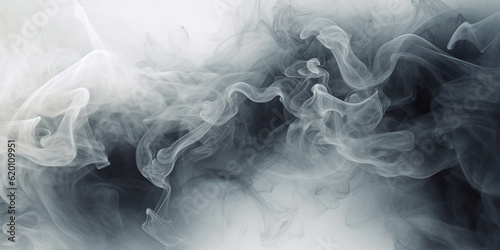Digital background featuring multiple layers of grey and white smoke  creating a captivating and dynamic composition. Generative Ai