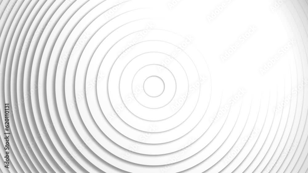 abstract white background from circles,perfect loop 3D 4K abstract white background from circles,perfect loop 3D 4K