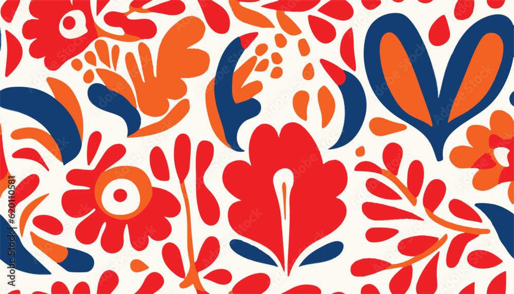 Ukrainian style ornament. Hand drawn abstract organic shapes pattern. Collage contemporary floral print. Fashionable template for design. Ukrainian style ornament. Hand drawn abstract organic shapes pattern. Collage contemporary floral print. Fashionable template for design.