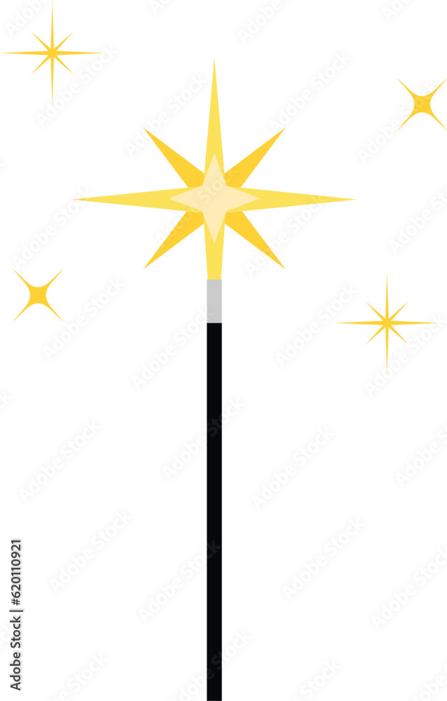 star wand vector image star wand vector image