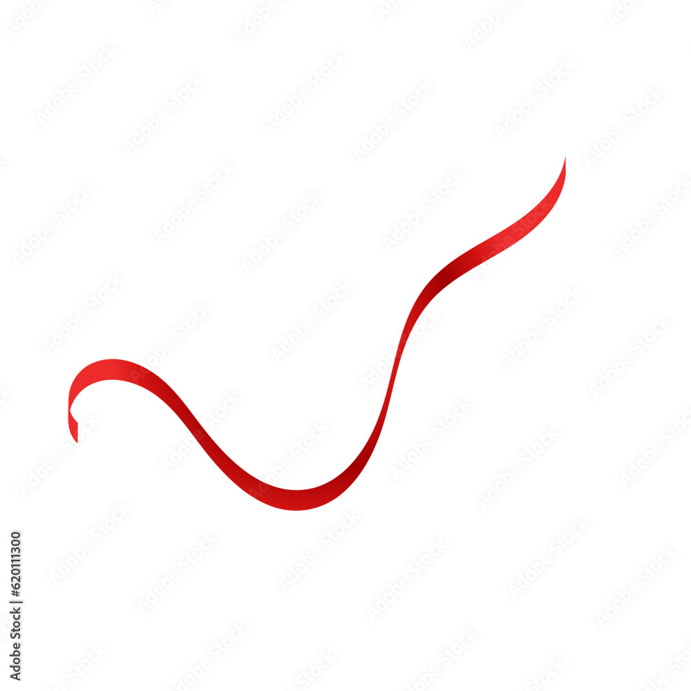 Red Ribbon Illustration Red Ribbon Illustration