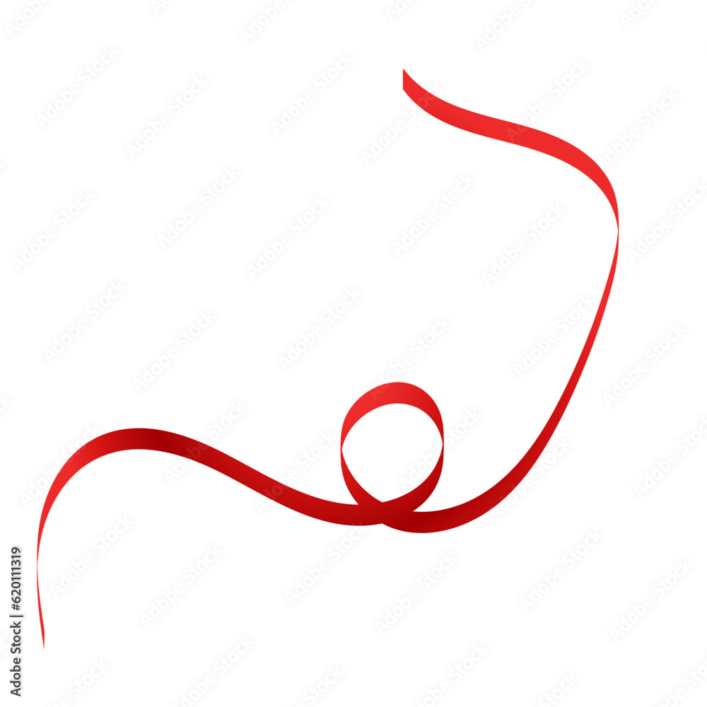 Red Ribbon Illustration Red Ribbon Illustration