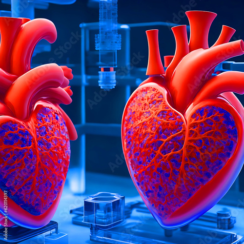 A colorful heart is shown with the word heart on it