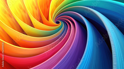 Rainbow swirling abstract background