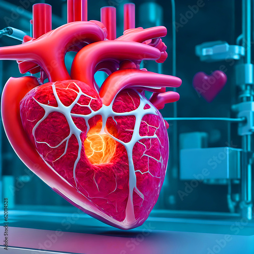 A colorful heart is shown with the word heart on it