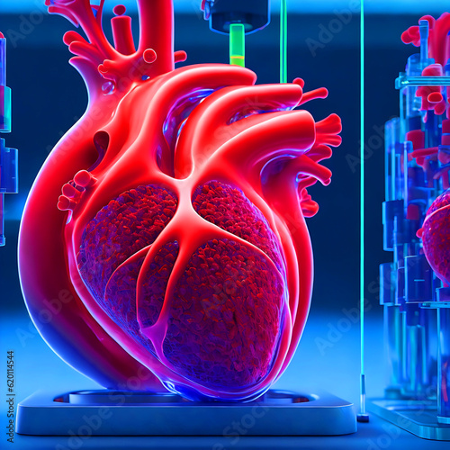 A colorful heart is shown with the word heart on it