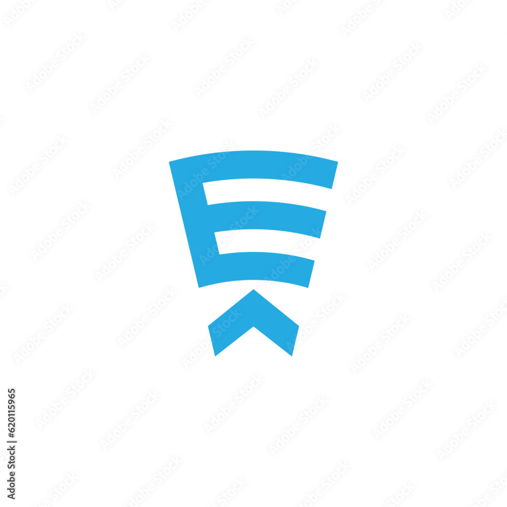 letter e signal up stripe logo vector letter e signal up stripe logo vector