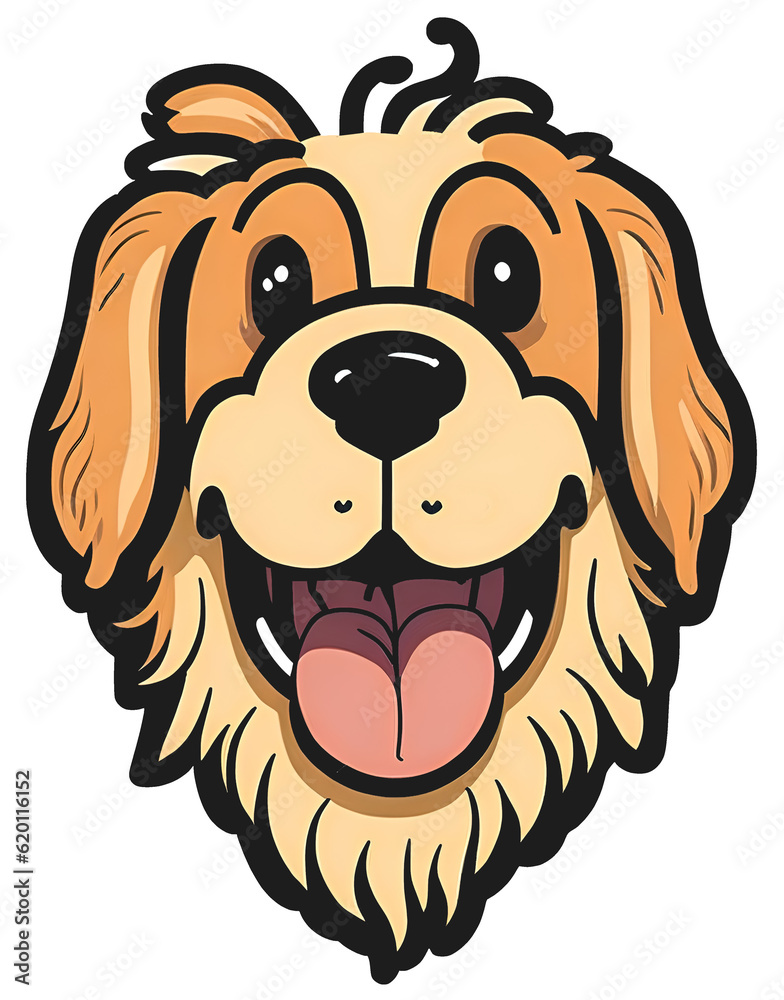 Cute dog happy cartoon. Cute dog happy cartoon.