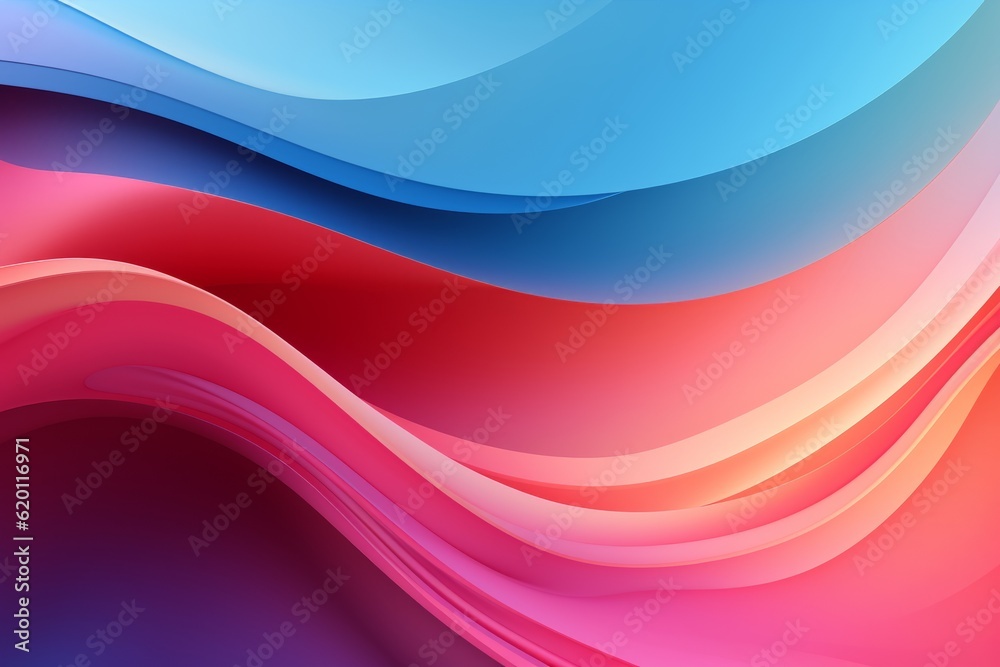 Clean Curve Gradient Background, Generative AI Clean Curve Gradient Background, Generative AI