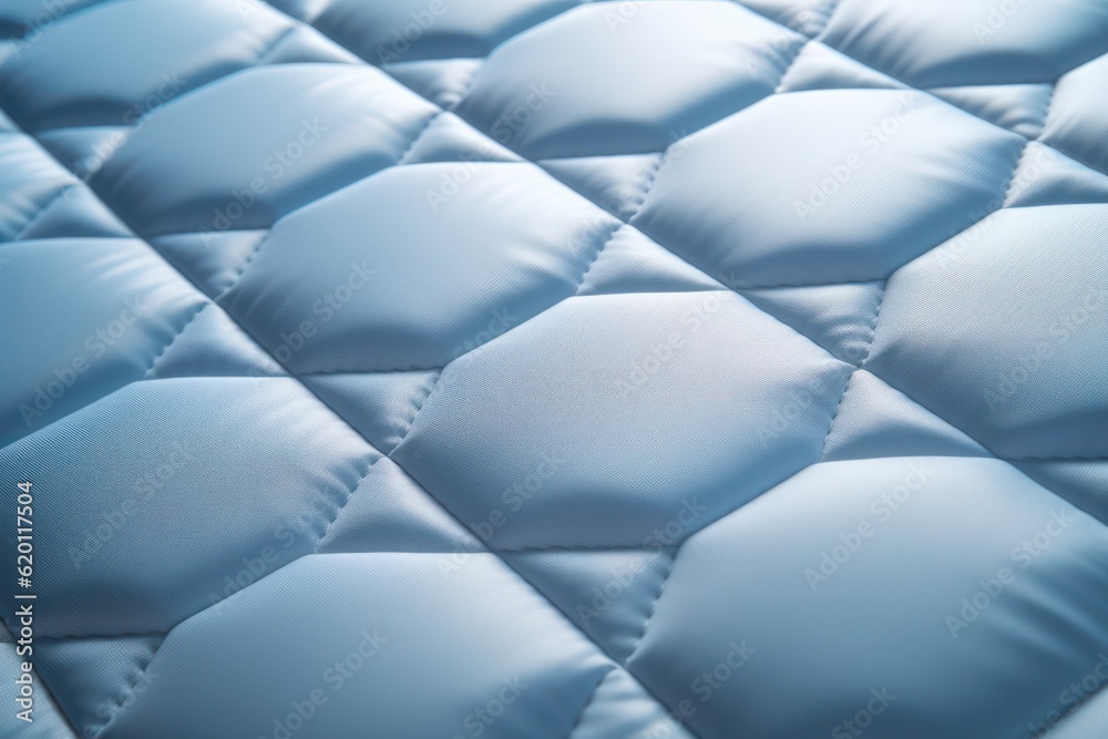 Fototapeta premium Close up of white quilted mattress