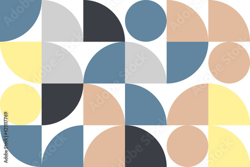 PNG Bauhaus abstract geometric pattern background. Modern Art pattern. Abstract png pattern design for web banners.