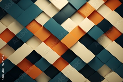 Wallpaper Mural Clean Grid Pattern Background, Generative AI Torontodigital.ca