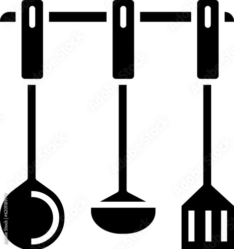 Kitchen utensil icon, element for decoration.