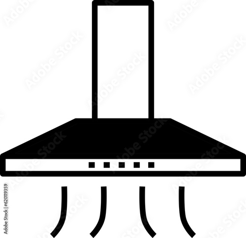 Kitchen hood design elements for decoration.