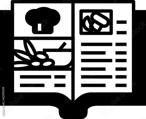 Recipe design elements for decoration.