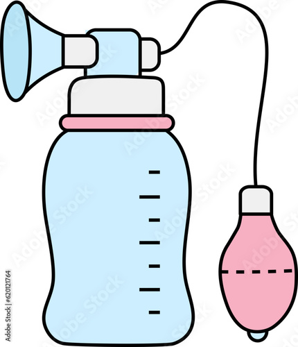 Pump decorative design element for website, presentation, flyer, brochure, printing, application. illustration style