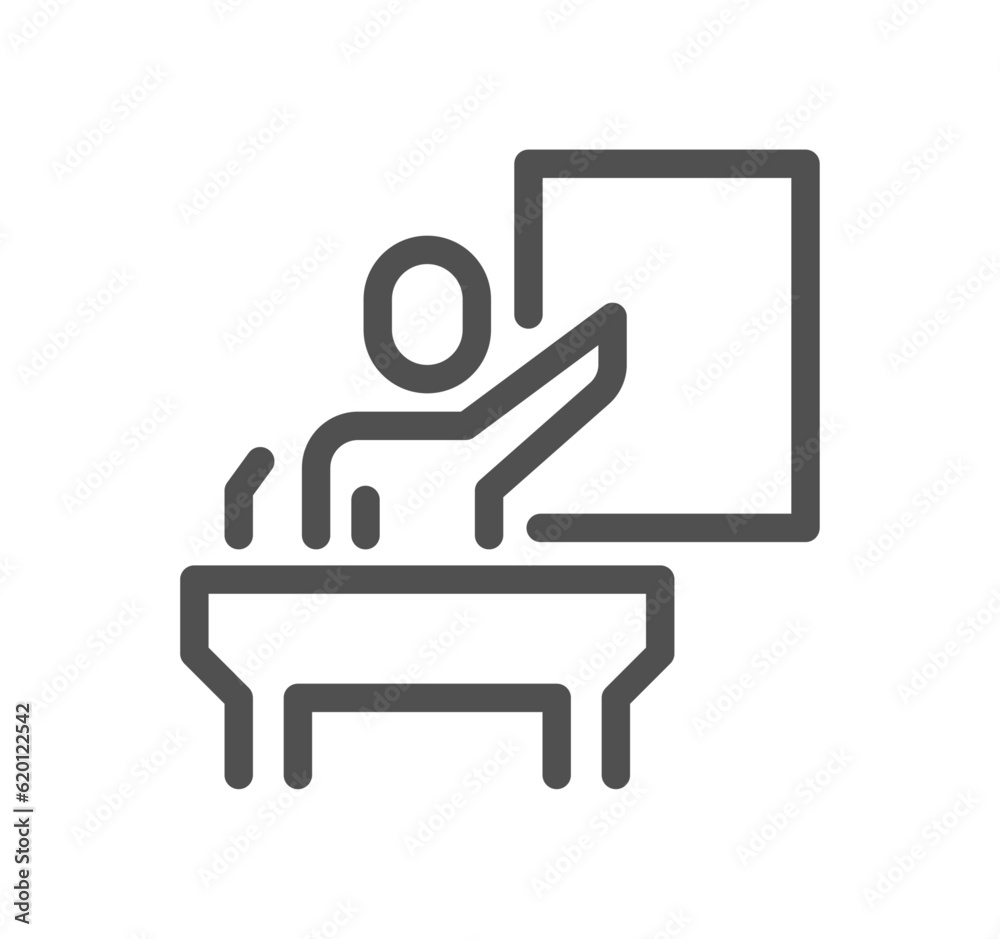 Museum related icon outline and linear vector. Museum related icon outline and linear vector.