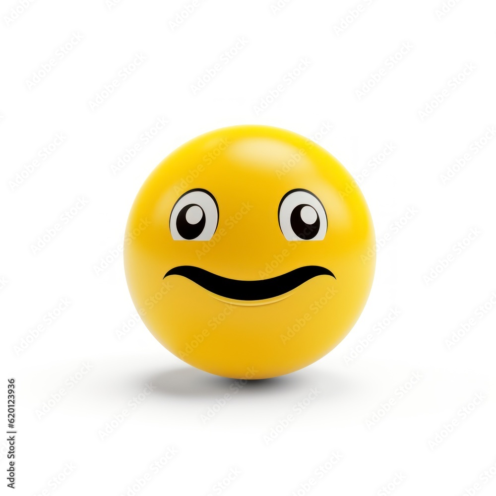 Emoji ball on white background Emoji ball on white background