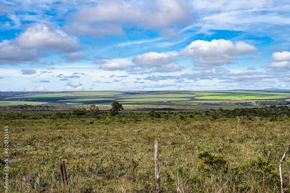 Round agricultural fields between Ibicoara and Mucuge in the Chapada Diamantina National Park, Bahia, Brazil Round agricultural fields between Ibicoara and Mucuge in the Chapada Diamantina National Park, Bahia, Brazil