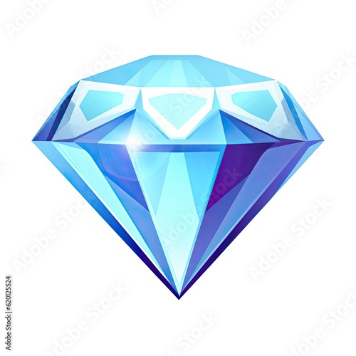 Blue gaming gem diamond