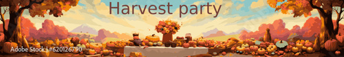 Harvest party header