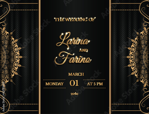 luxury wedding invitation cards