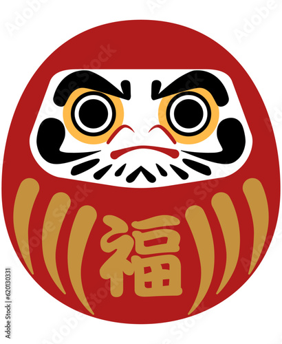 達磨(だるま)のベクターイラスト