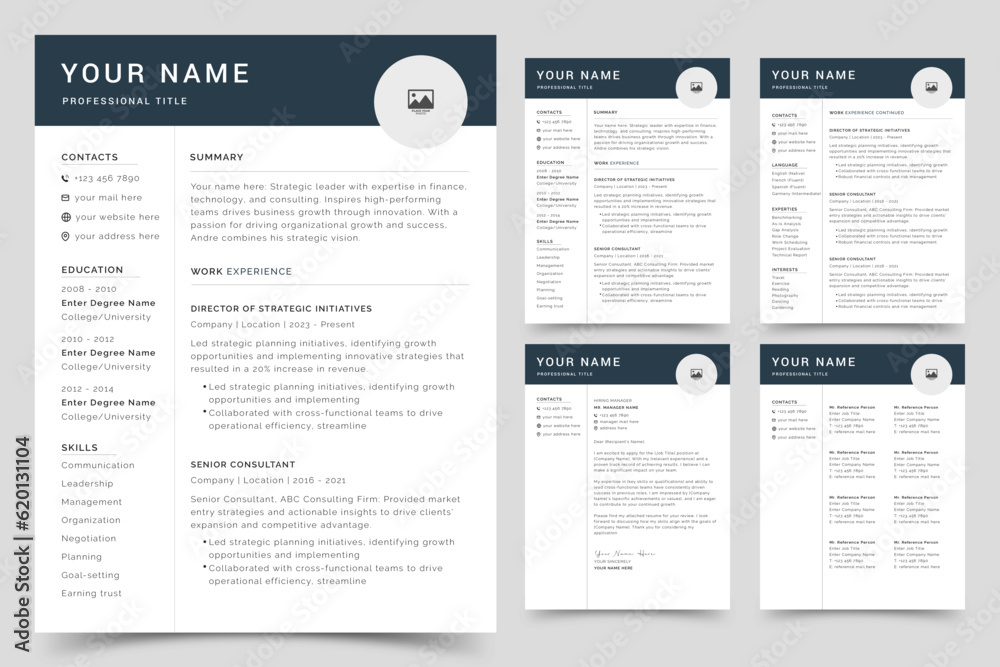 Creative Resume and Cover Letter Layout Creative Resume and Cover Letter Layout