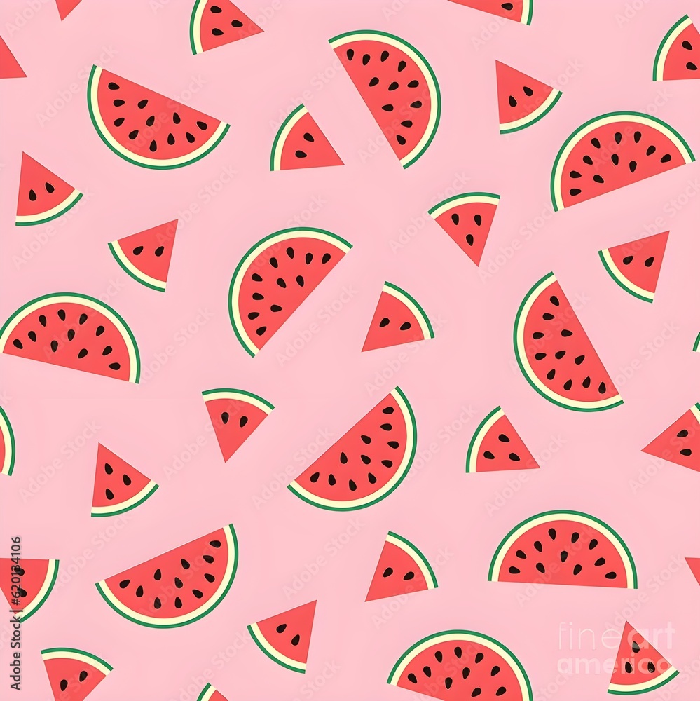 seamless pattern with watermelon seamless pattern with watermelon