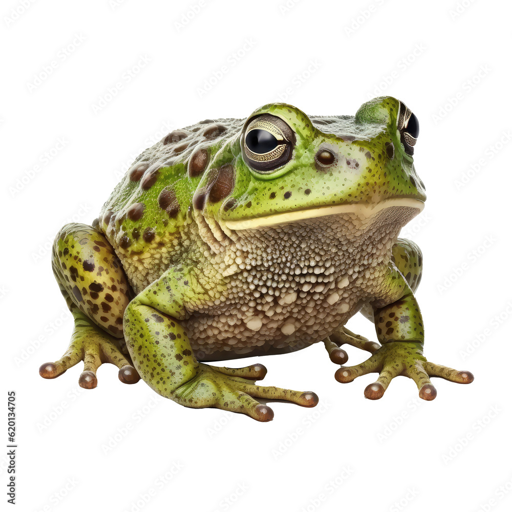 Obraz premium Cute toad looking isolated on white