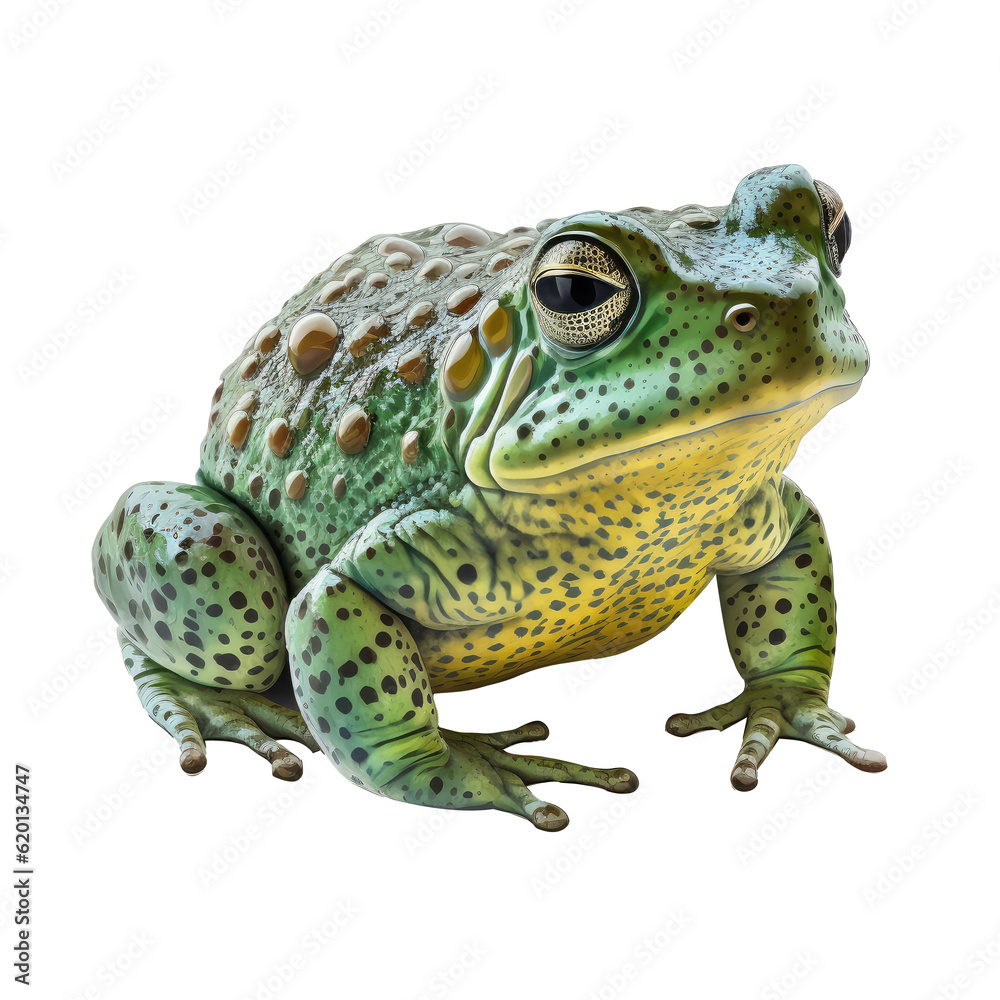 Cute toad looking isolated on white Cute toad looking isolated on white