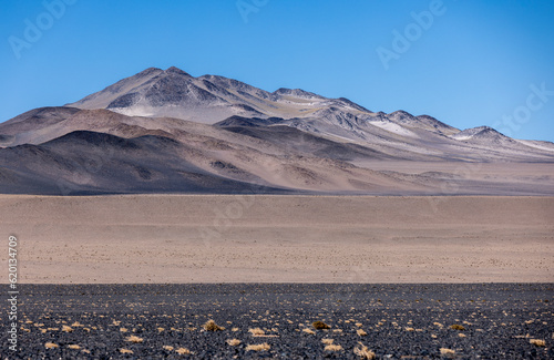 Picturesque landscape along the route to El Peñon - wild nature of the remote highlands in Argentina, South America - Discovering the Puna photo