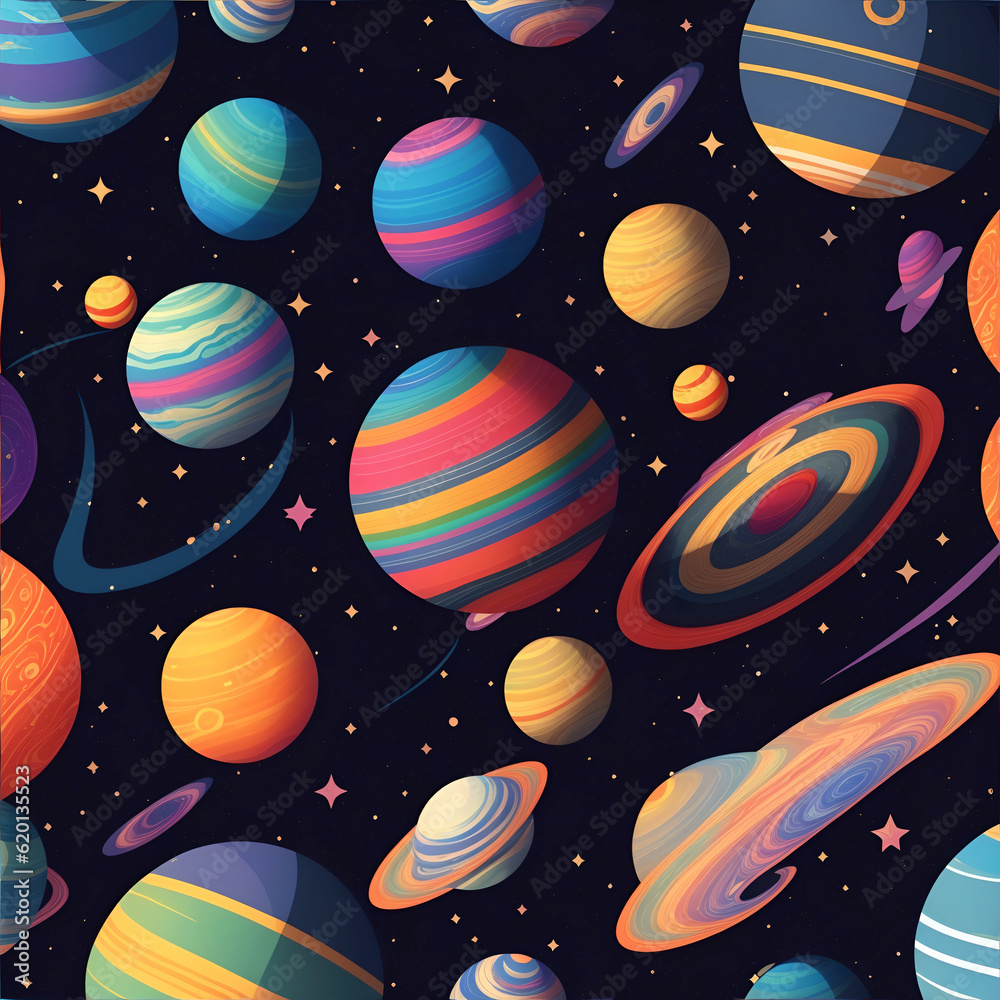 Planets and stars in fantasy Planets and stars in fantasy
