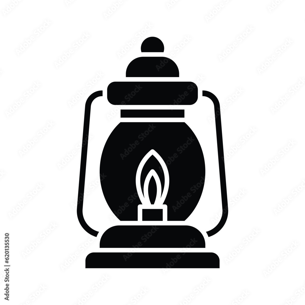 oil lamp icon vector design template in white background oil lamp icon vector design template in white background