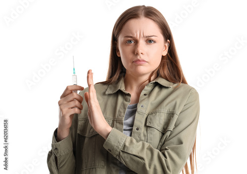 Young female junkie rejecti...