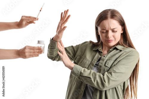 Young female junkie rejecti...