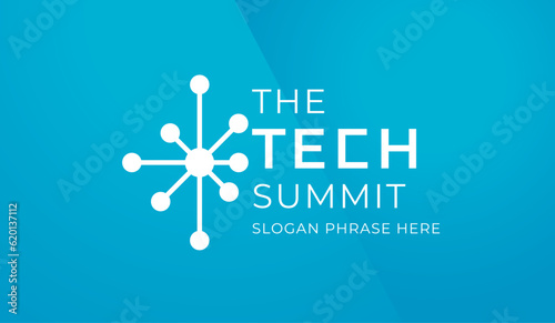 Tela logo graphic design of annual event summit and title made for Technology theme -