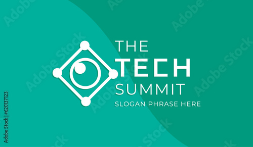 logo graphic design of annual event summit and title made for Technology theme - annual convention for tech