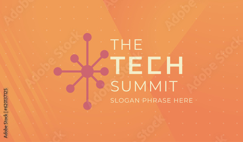 logo graphic design of annual event summit and title made for Technology theme - annual convention for tech