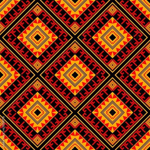 UntitTribal ethnic vector pattern.Designs for fabric and printing.Geometric ethnic pattern embroidery design for background or wallpaper and clothing.led Artwork