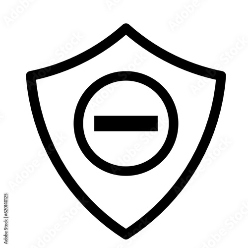 Free Download Shield icon with stop mark - GFXLoad