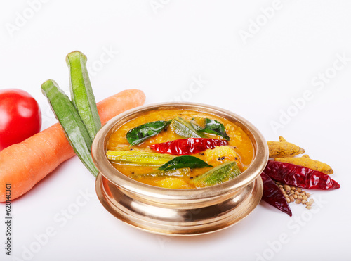 Famous south indian curry sambar photo