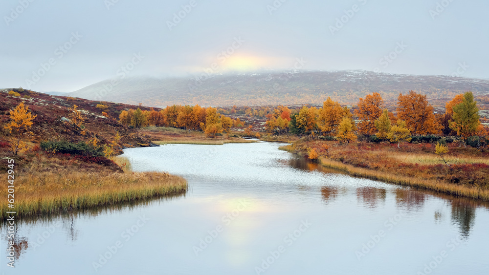 Fall in Forollhogna national Park, Norway