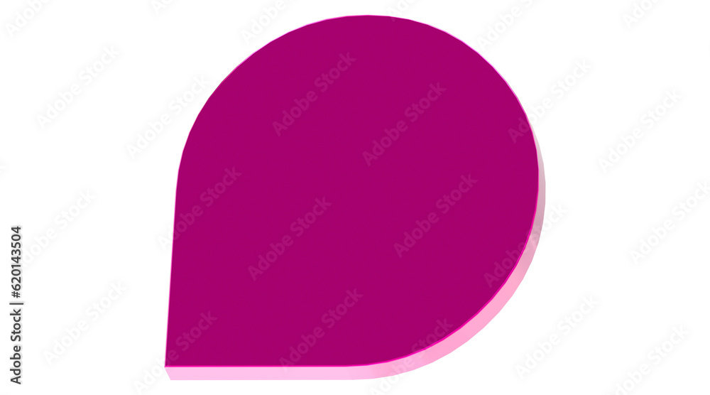 3d Shape on transparent background