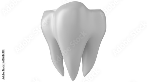 tooth isolated on transparent background photo