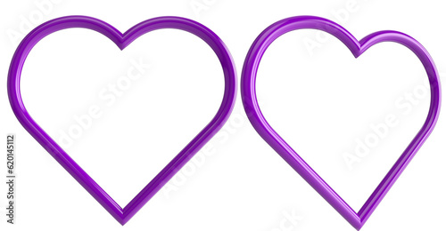 Hearts on transparent background